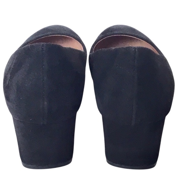 J. Jill Pumps Black Suede Women’s 8 1/2 Almond toe Block Heel Classic Shoes - Picture 4 of 14